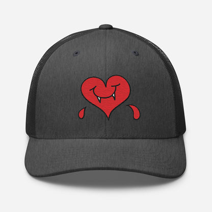 A Dark Heart is still a ❤️ - Retro Trucker Cap - Embroidery