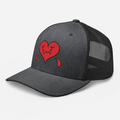 A Dark Heart is still a ❤️ - Retro Trucker Cap - Embroidery