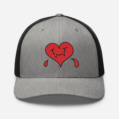 A Dark Heart is still a ❤️ - Retro Trucker Cap - Embroidery