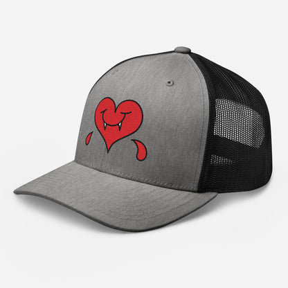 A Dark Heart is still a ❤️ - Retro Trucker Cap - Embroidery