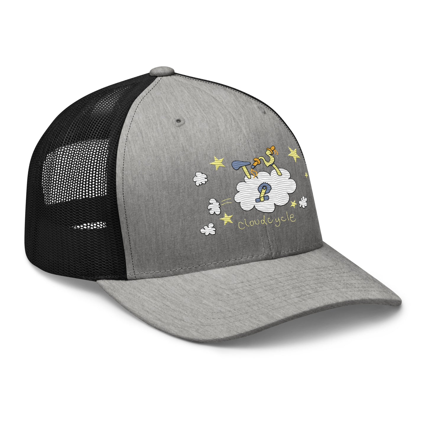 CloudCycle - Retro Trucker Cap - Embroidery