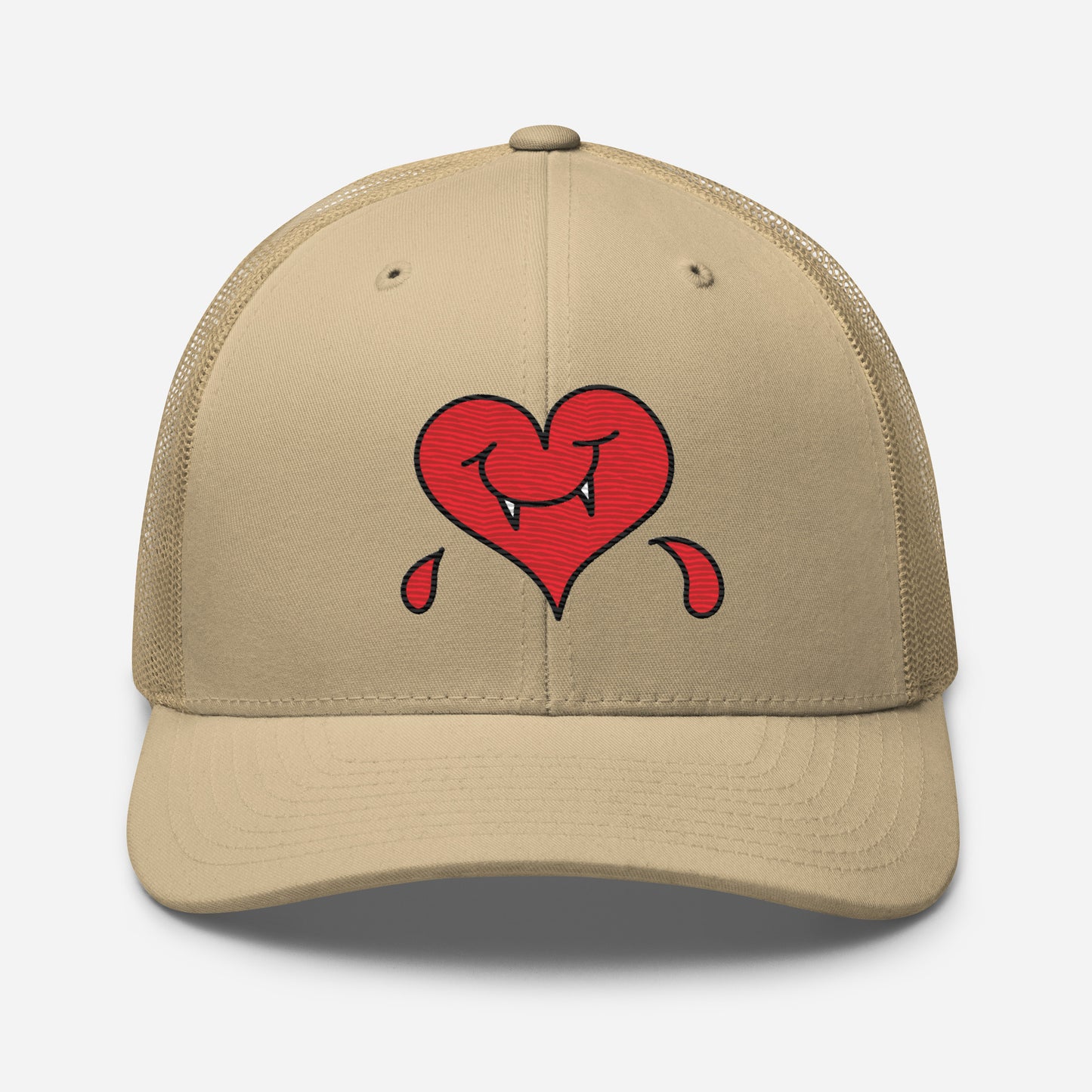 A Dark Heart is still a ❤️ - Retro Trucker Cap - Embroidery