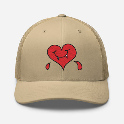 A Dark Heart is still a ❤️ - Retro Trucker Cap - Embroidery