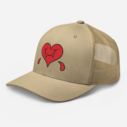 A Dark Heart is still a ❤️ - Retro Trucker Cap - Embroidery