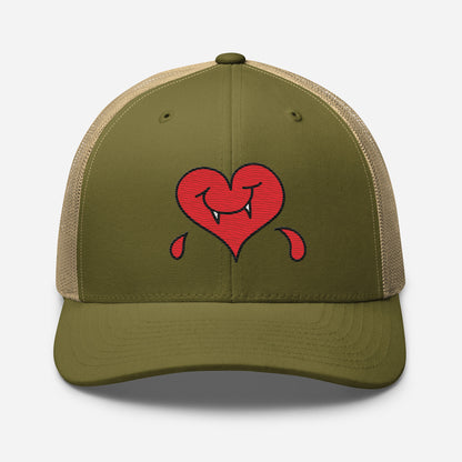 A Dark Heart is still a ❤️ - Retro Trucker Cap - Embroidery