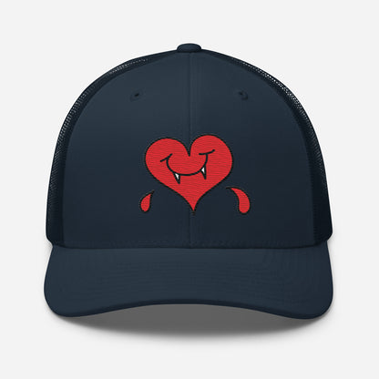 A Dark Heart is still a ❤️ - Retro Trucker Cap - Embroidery
