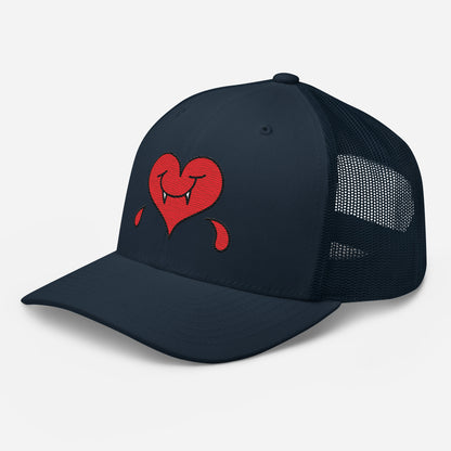 A Dark Heart is still a ❤️ - Retro Trucker Cap - Embroidery