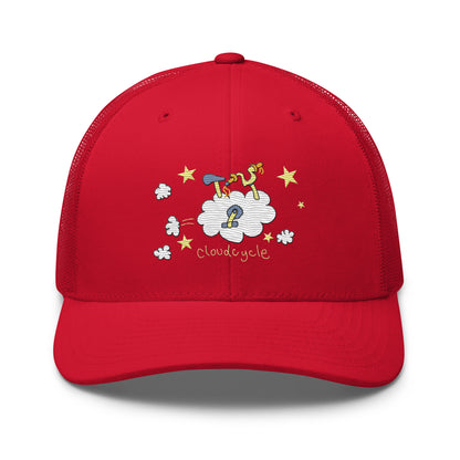 CloudCycle - Retro Trucker Cap - Embroidery