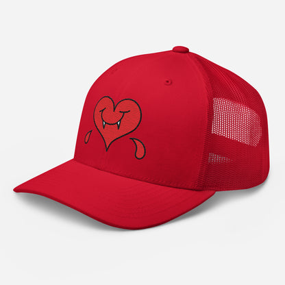 A Dark Heart is still a ❤️ - Retro Trucker Cap - Embroidery