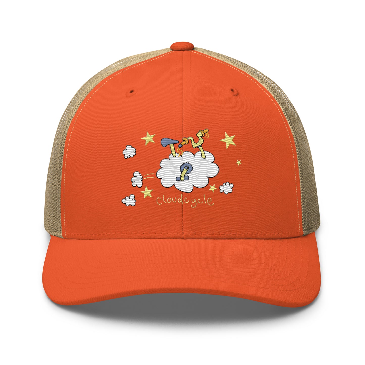 CloudCycle - Retro Trucker Cap - Embroidery