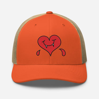 A Dark Heart is still a ❤️ - Retro Trucker Cap - Embroidery