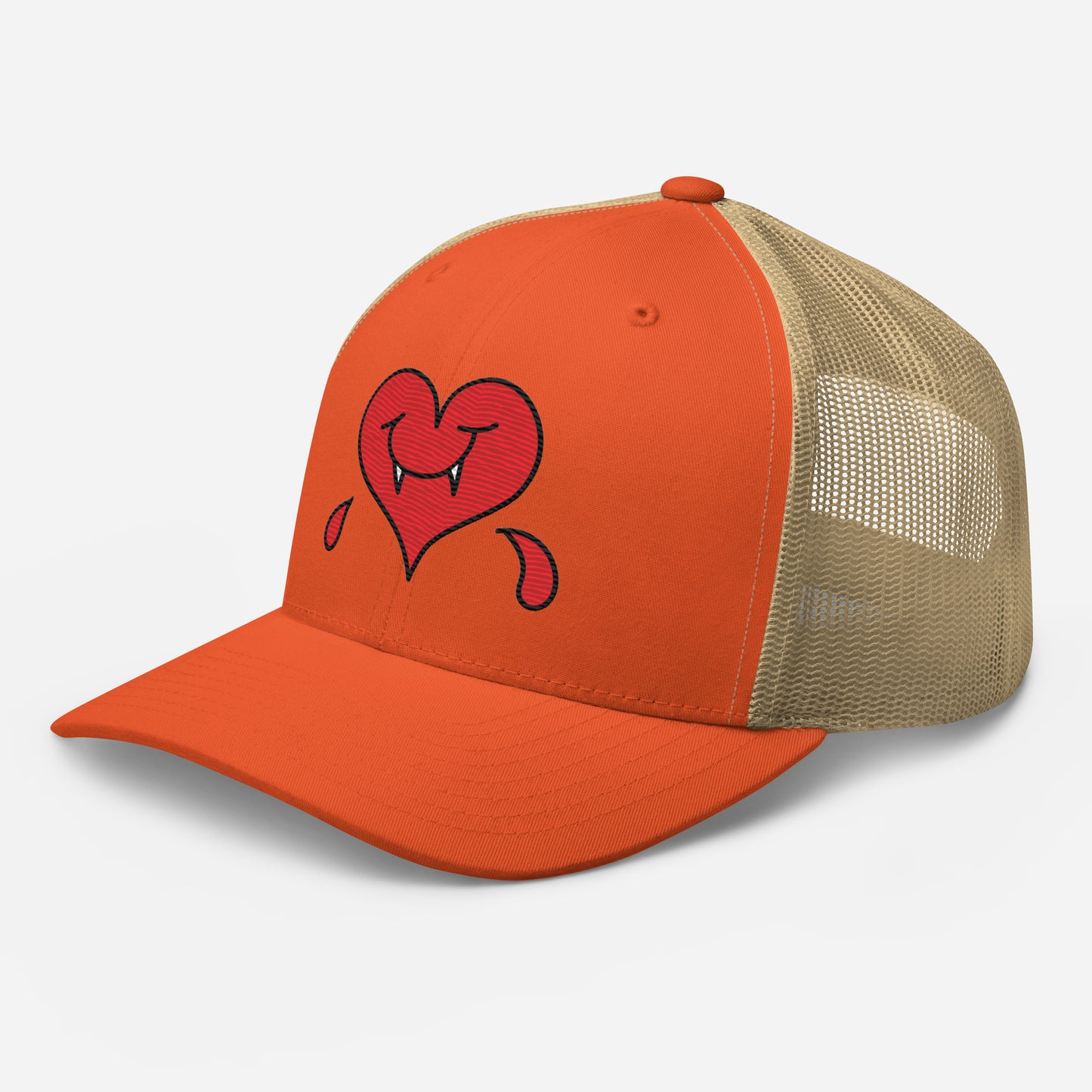 A Dark Heart is still a ❤️ - Retro Trucker Cap - Embroidery