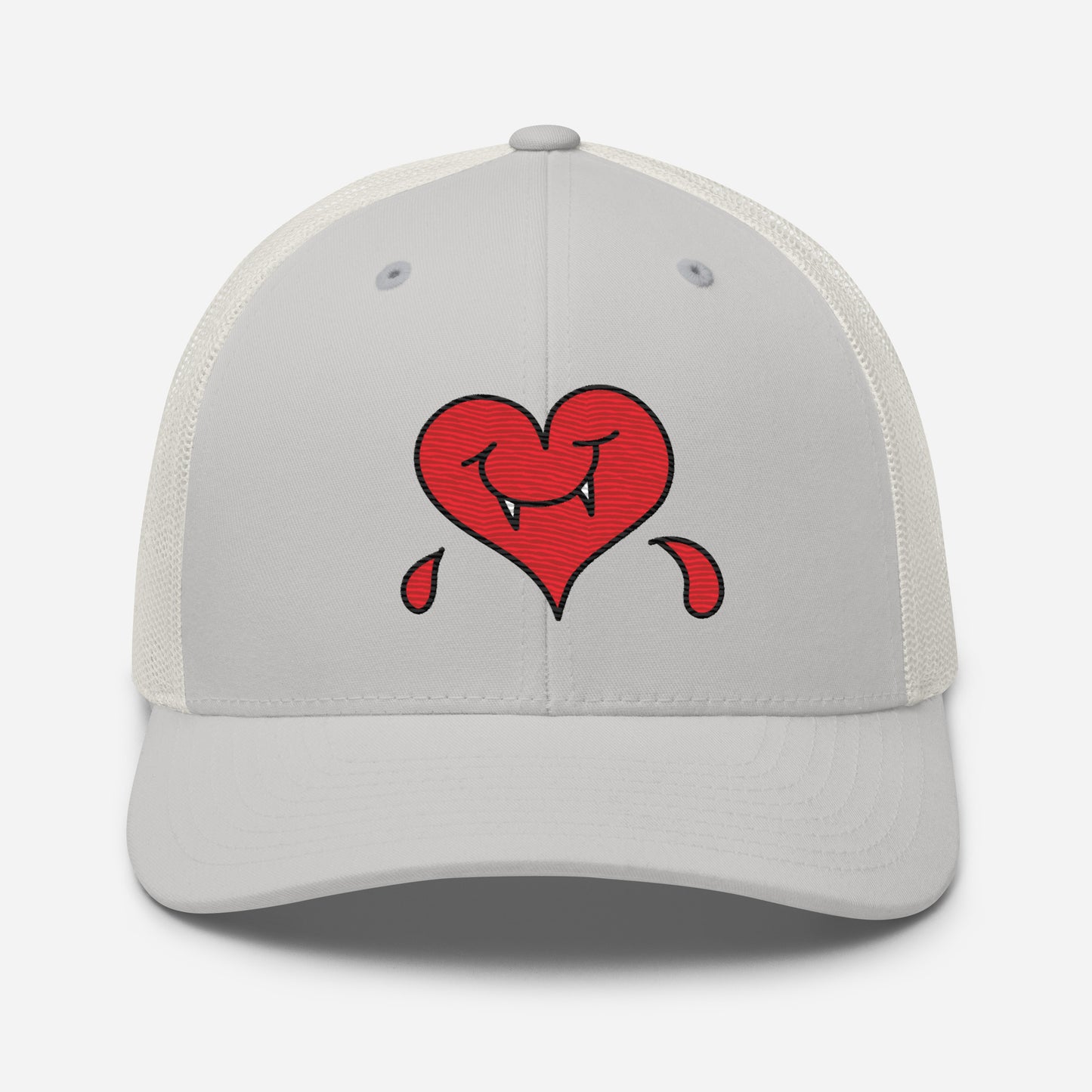 A Dark Heart is still a ❤️ - Retro Trucker Cap - Embroidery