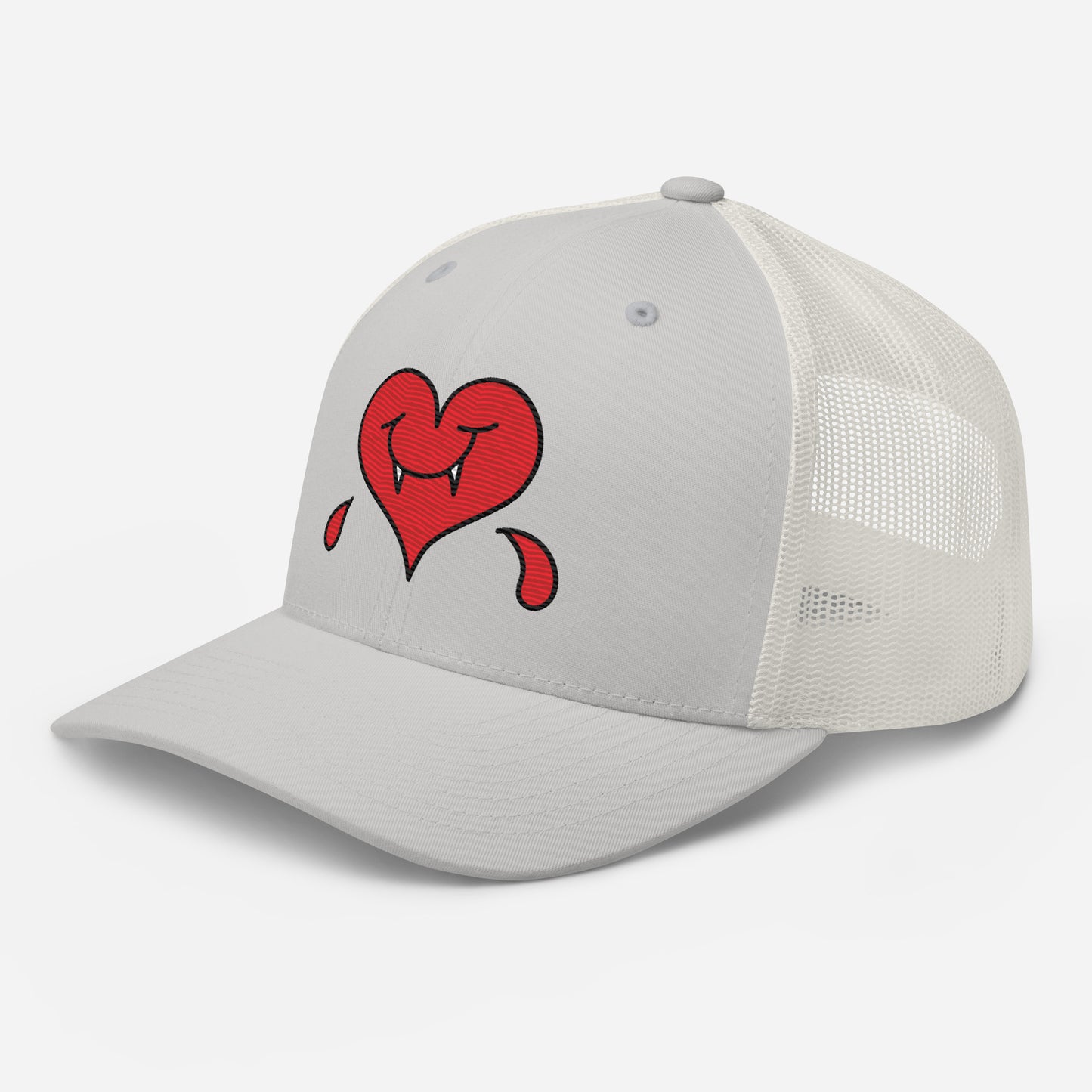 A Dark Heart is still a ❤️ - Retro Trucker Cap - Embroidery