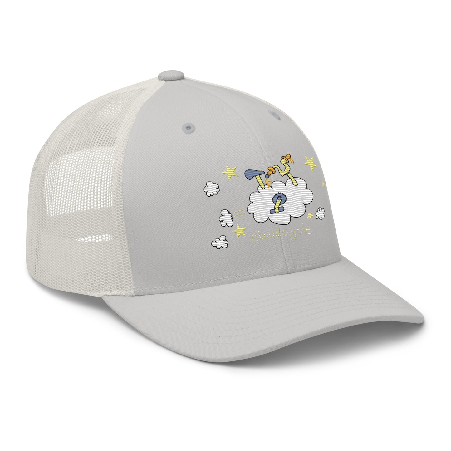 CloudCycle - Retro Trucker Cap - Embroidery