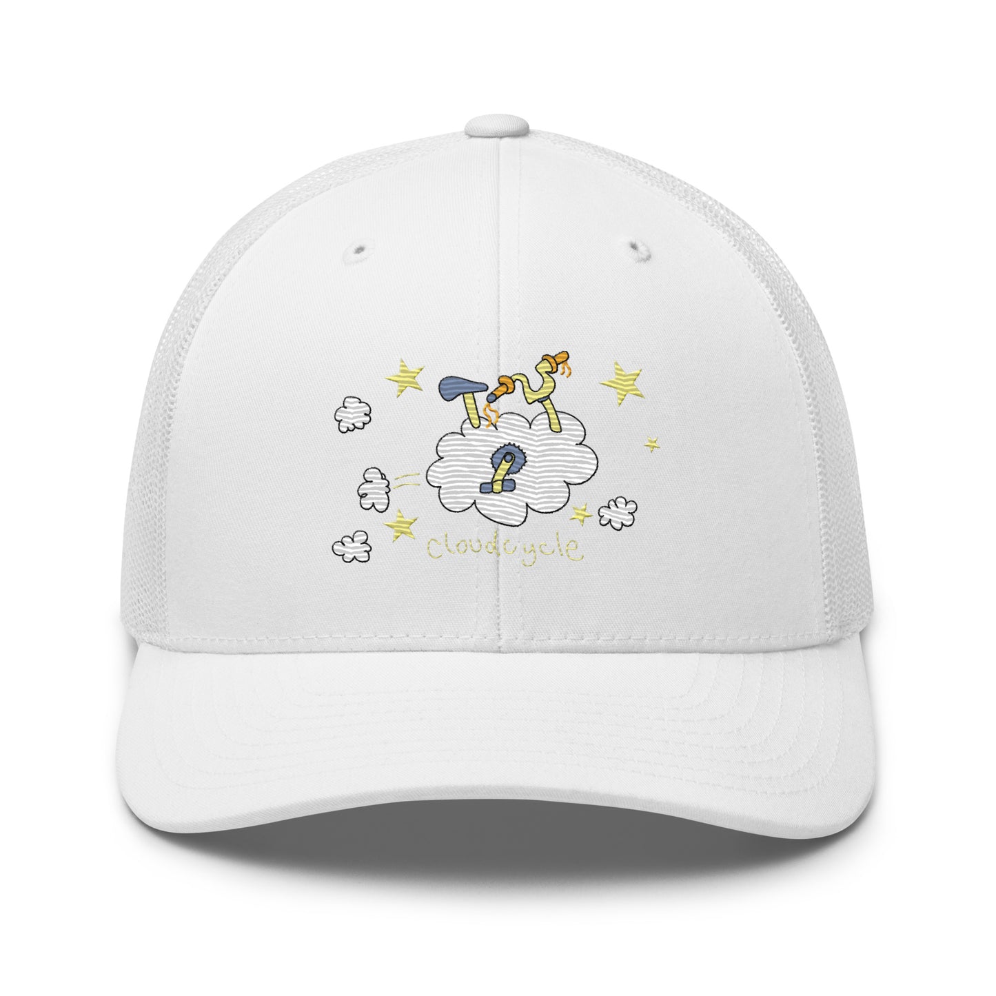 CloudCycle - Retro Trucker Cap - Embroidery