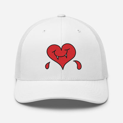 A Dark Heart is still a ❤️ - Retro Trucker Cap - Embroidery