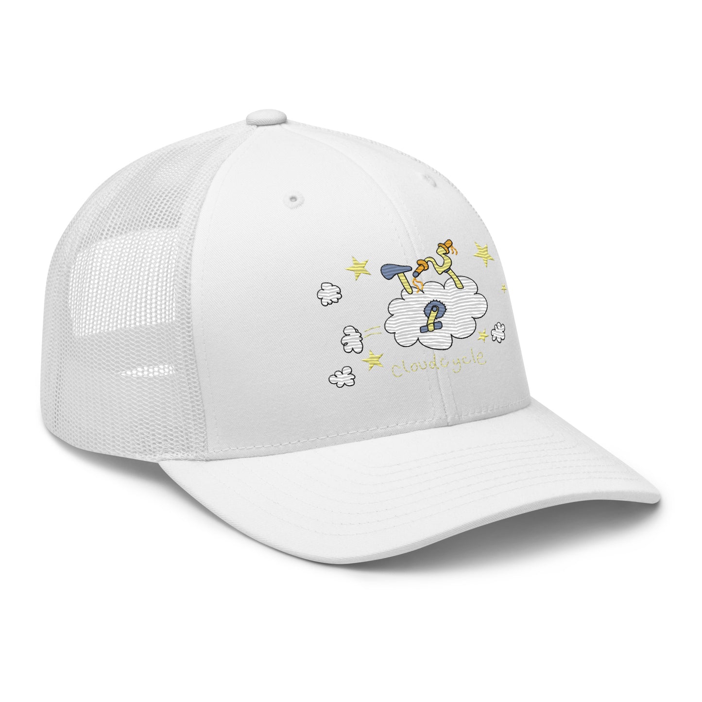 CloudCycle - Retro Trucker Cap - Embroidery