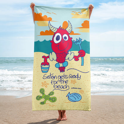 Satan gets ready for the beach - Towel