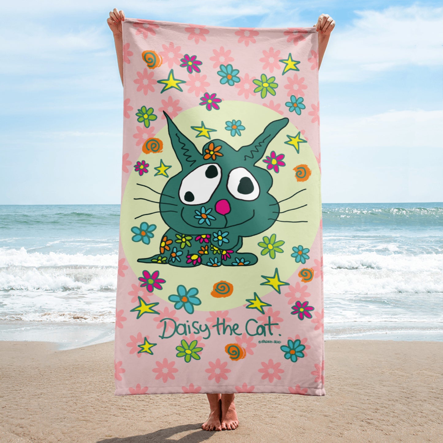 Daisy the Cat - Towel - Bath or Beach