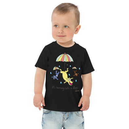 It's raining cats and dogs - Toddler jersey t-shirt