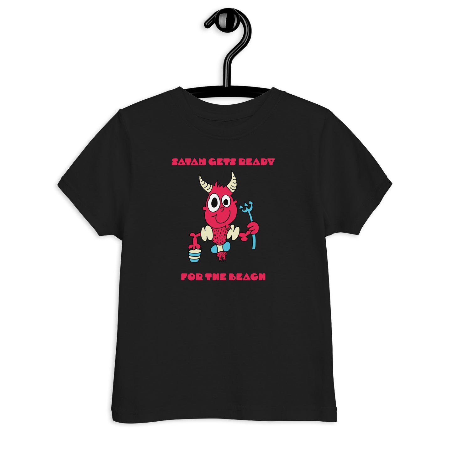 Satan gets ready for the beach - Toddler jersey t-shirt