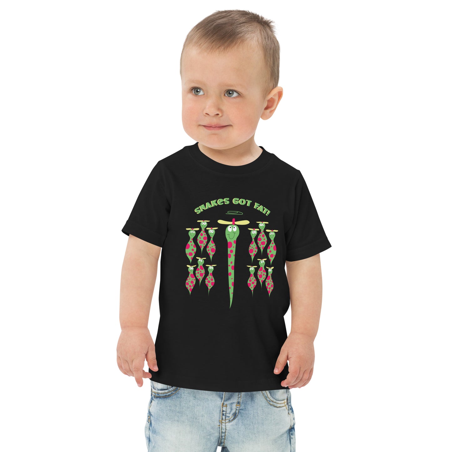 Snakes got Fat! - Toddler jersey t-shirt