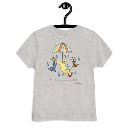 It's raining cats and dogs - Toddler jersey t-shirt