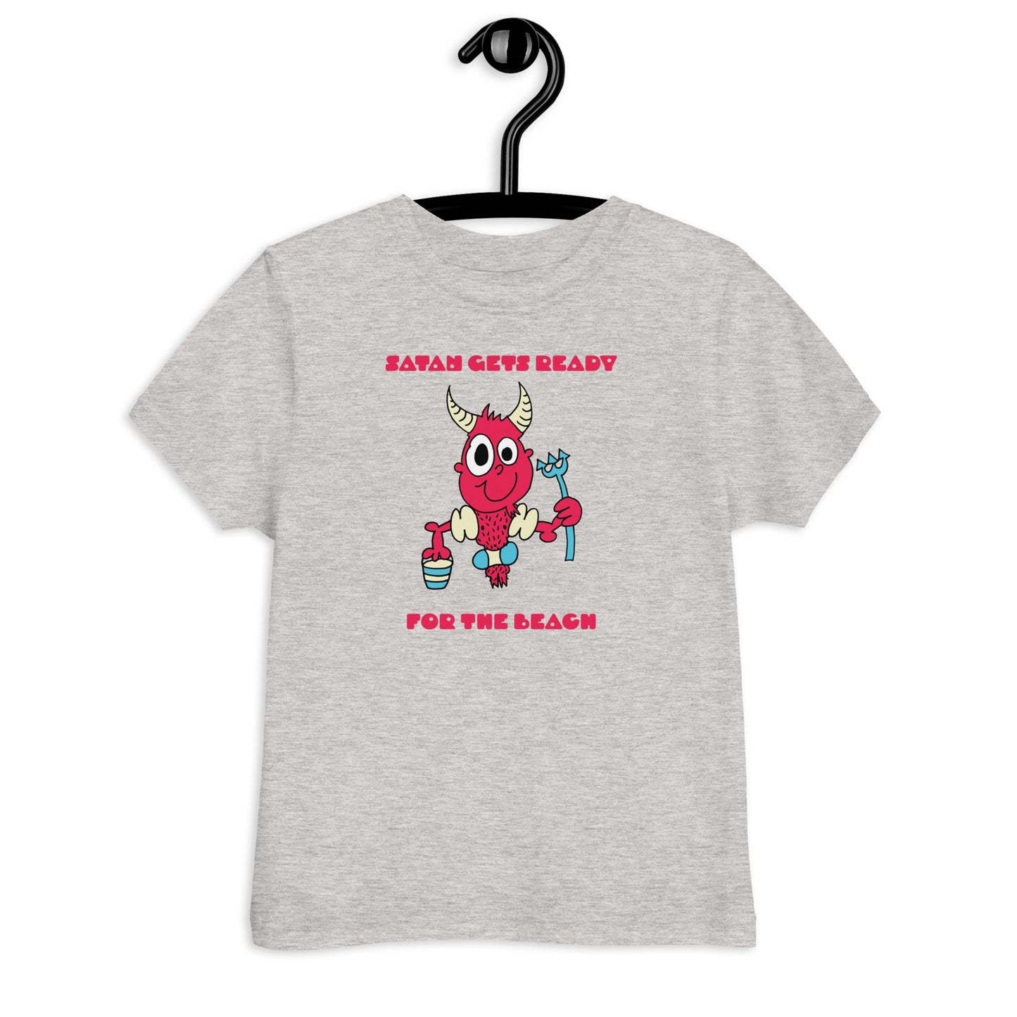 Satan gets ready for the beach - Toddler jersey t-shirt