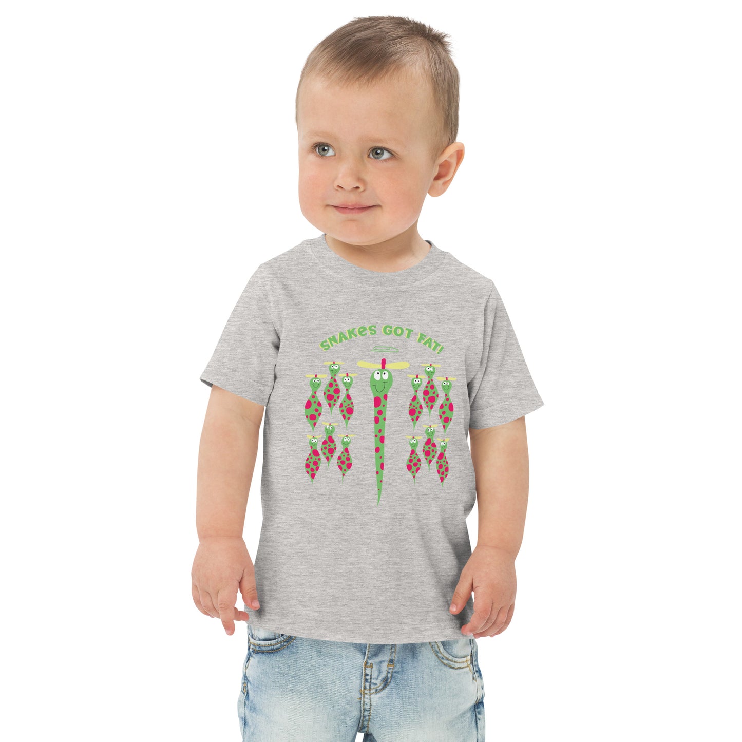 Snakes got Fat! - Toddler jersey t-shirt