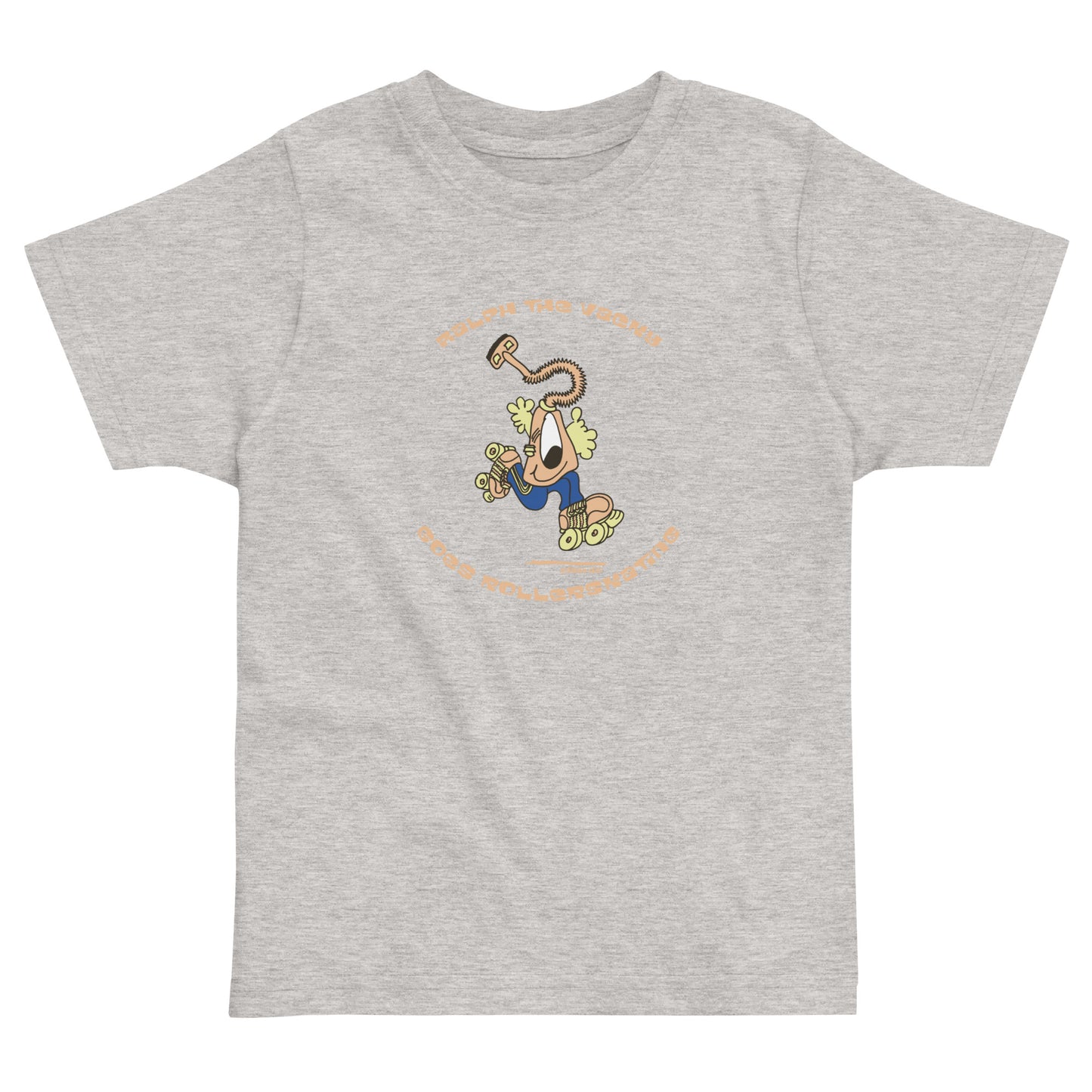 Ralph the Vacky goes rollerskating - Toddler jersey t-shirt