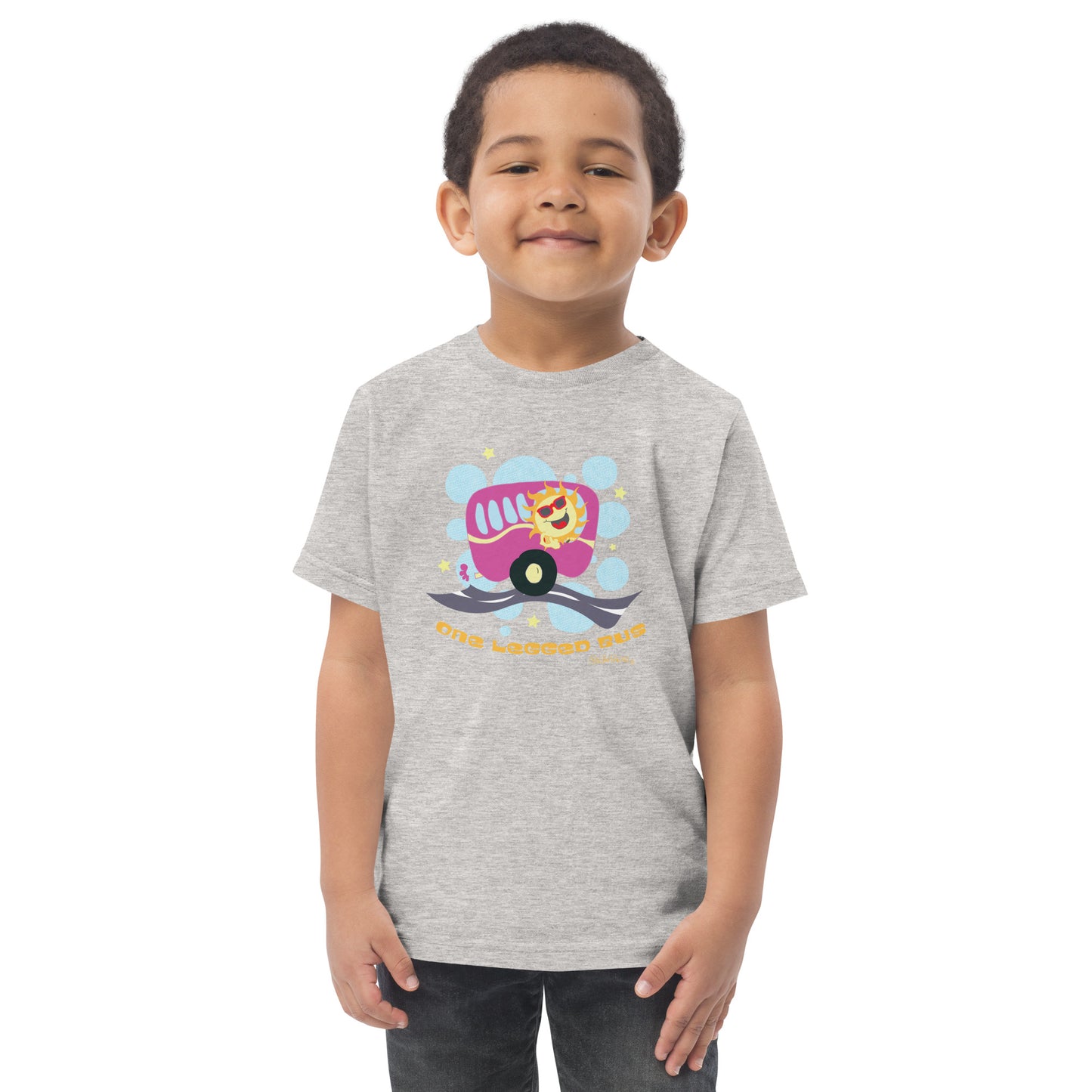 A one legged bus - Toddler jersey t-shirt