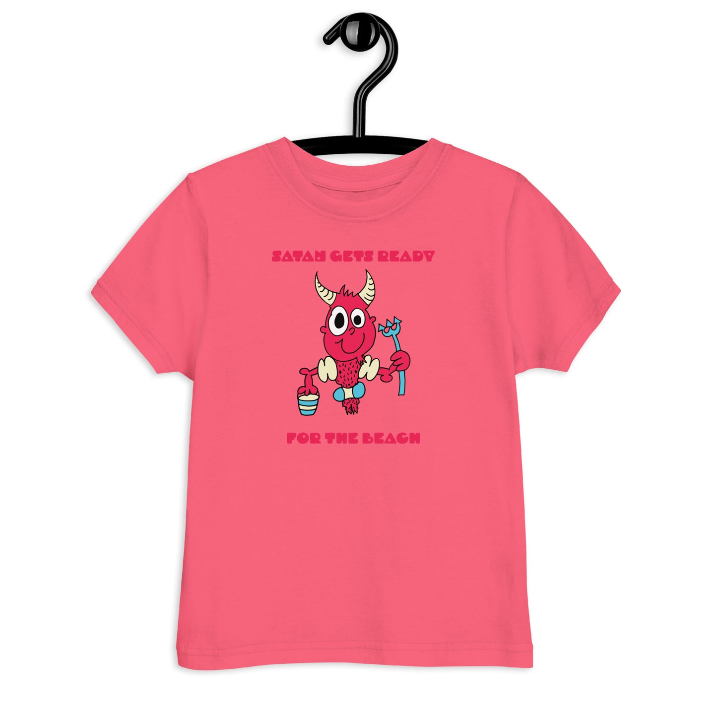 Satan gets ready for the beach - Toddler jersey t-shirt