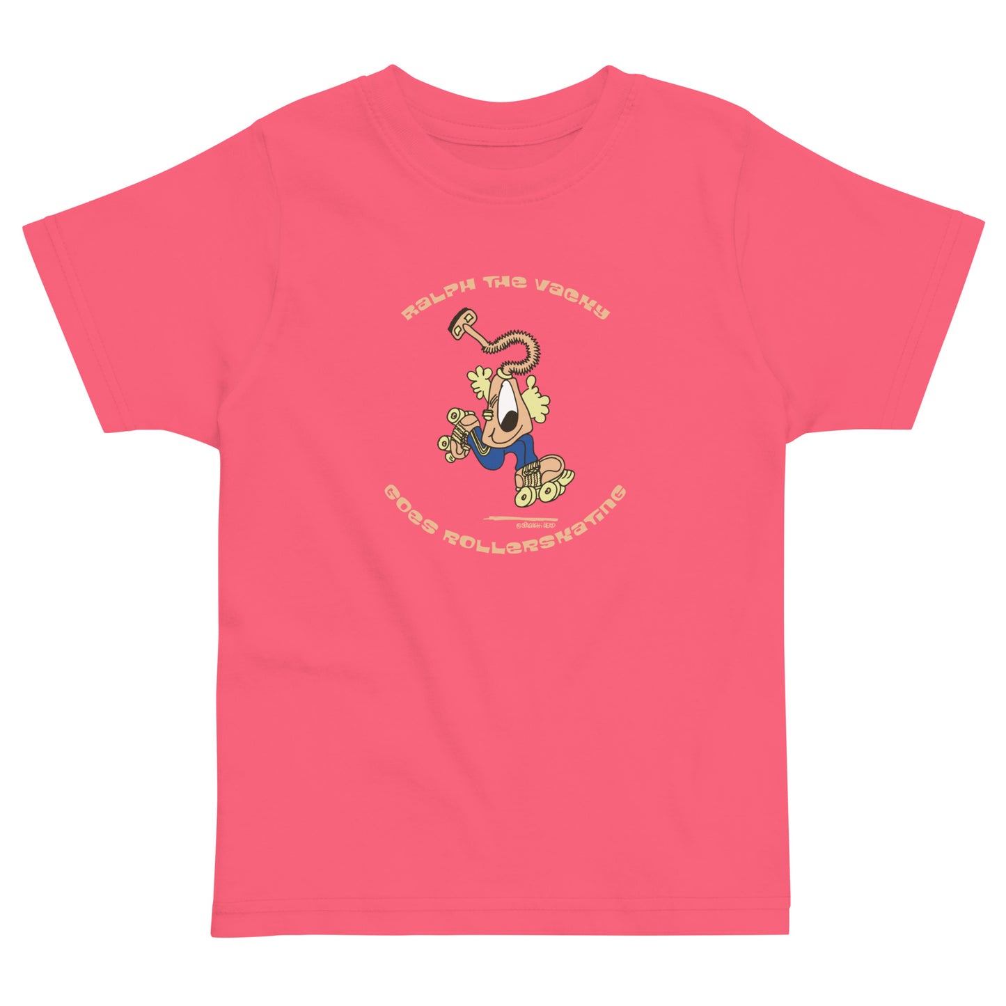 Ralph the Vacky goes rollerskating - Toddler jersey t-shirt