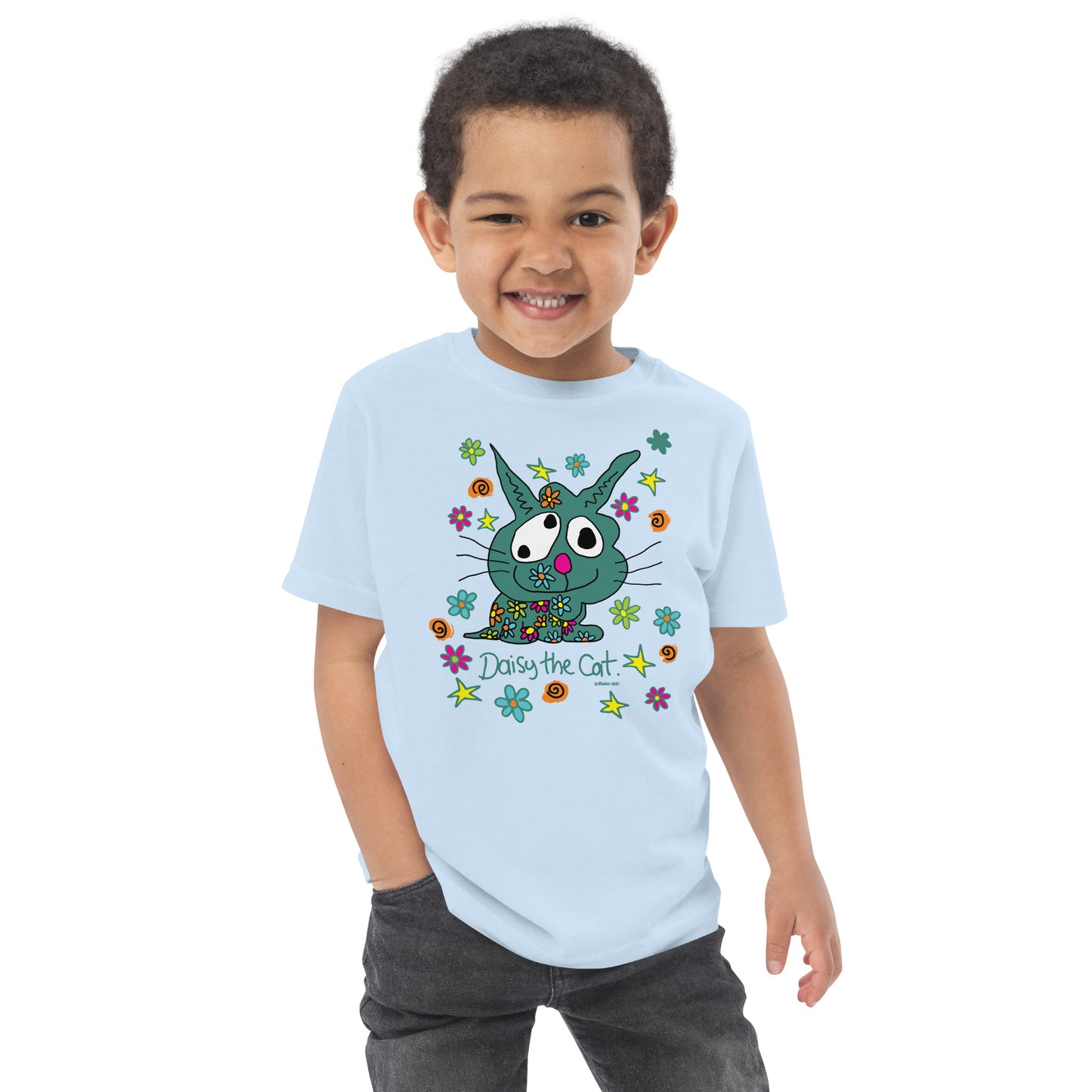 Daisy the Cat - Toddler jersey t-shirt