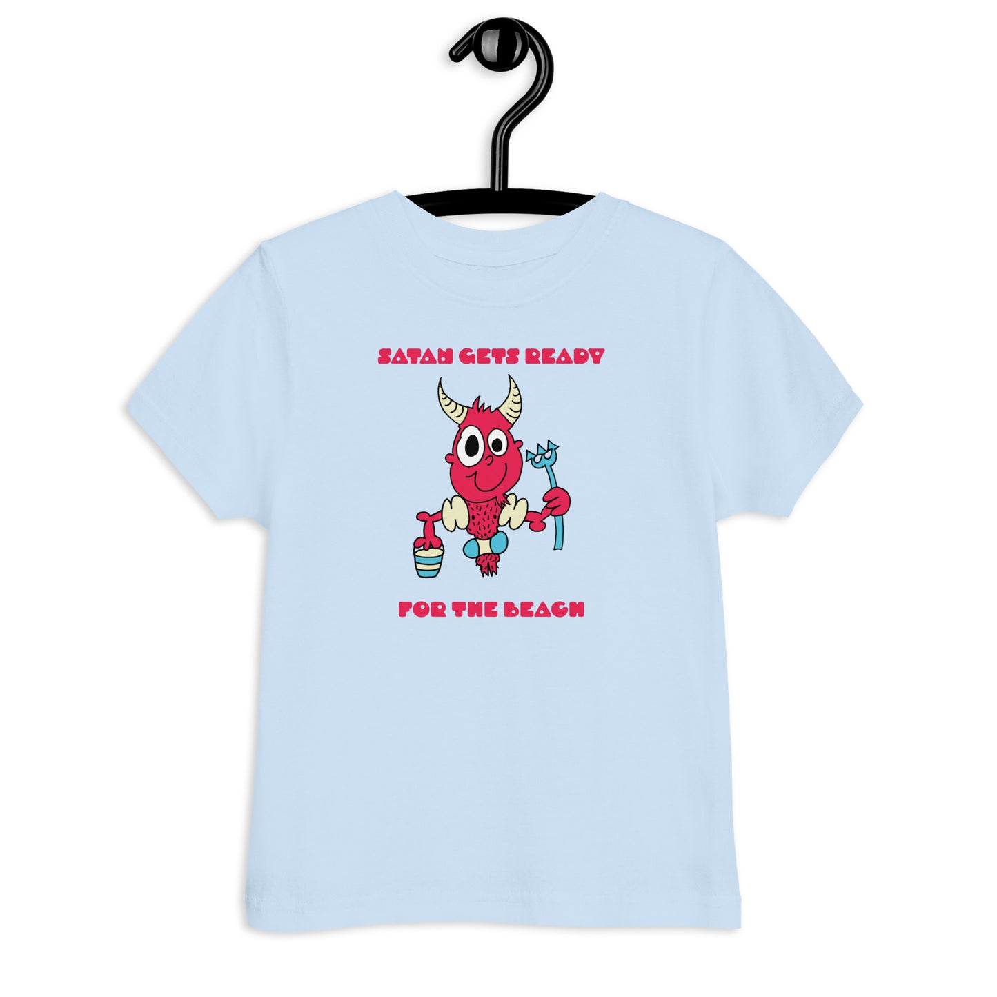 Satan gets ready for the beach - Toddler jersey t-shirt