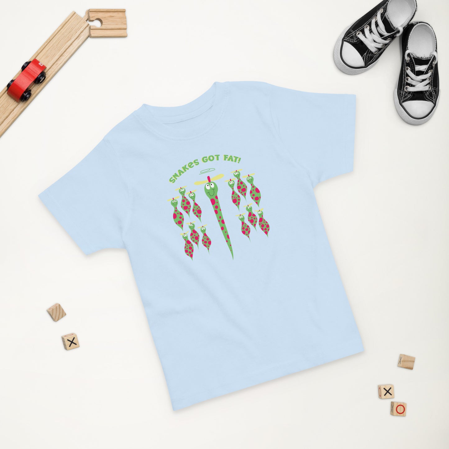 Snakes got Fat! - Toddler jersey t-shirt