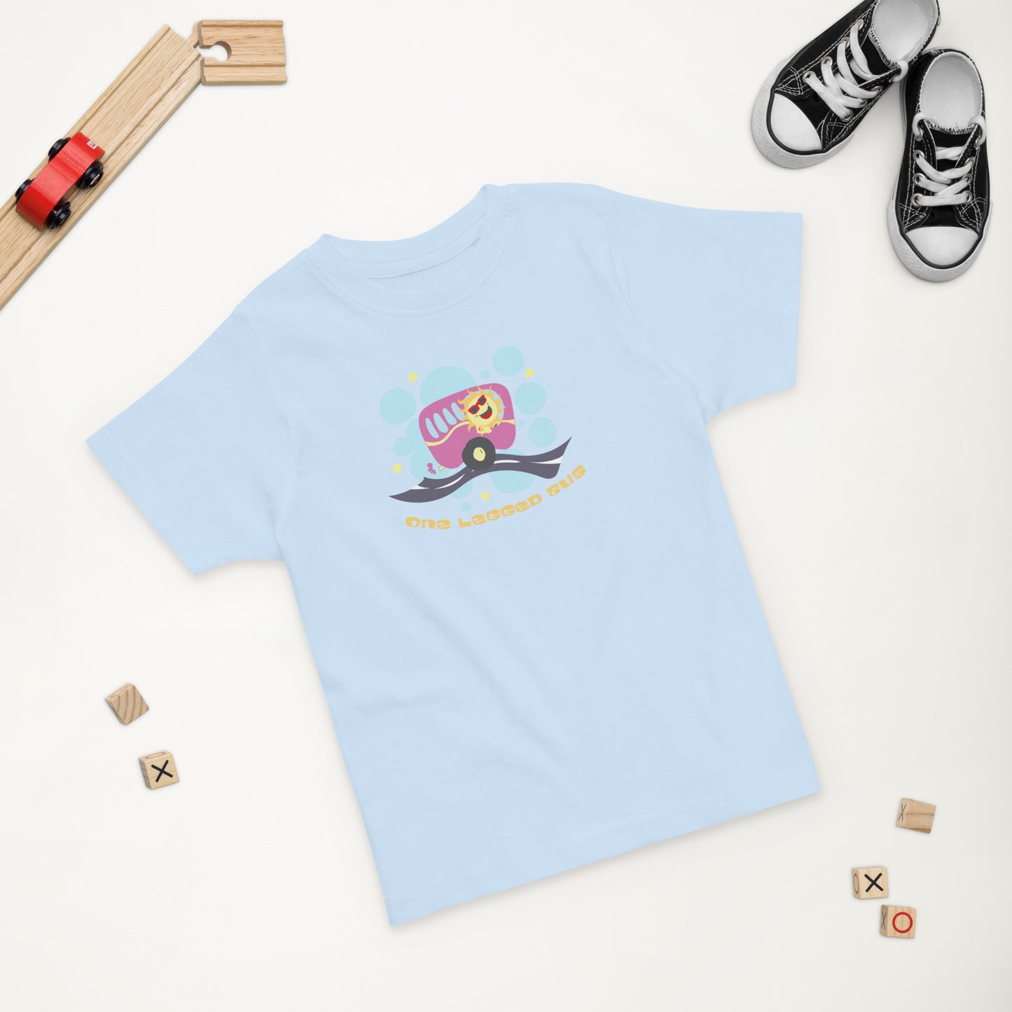 A one legged bus - Toddler jersey t-shirt