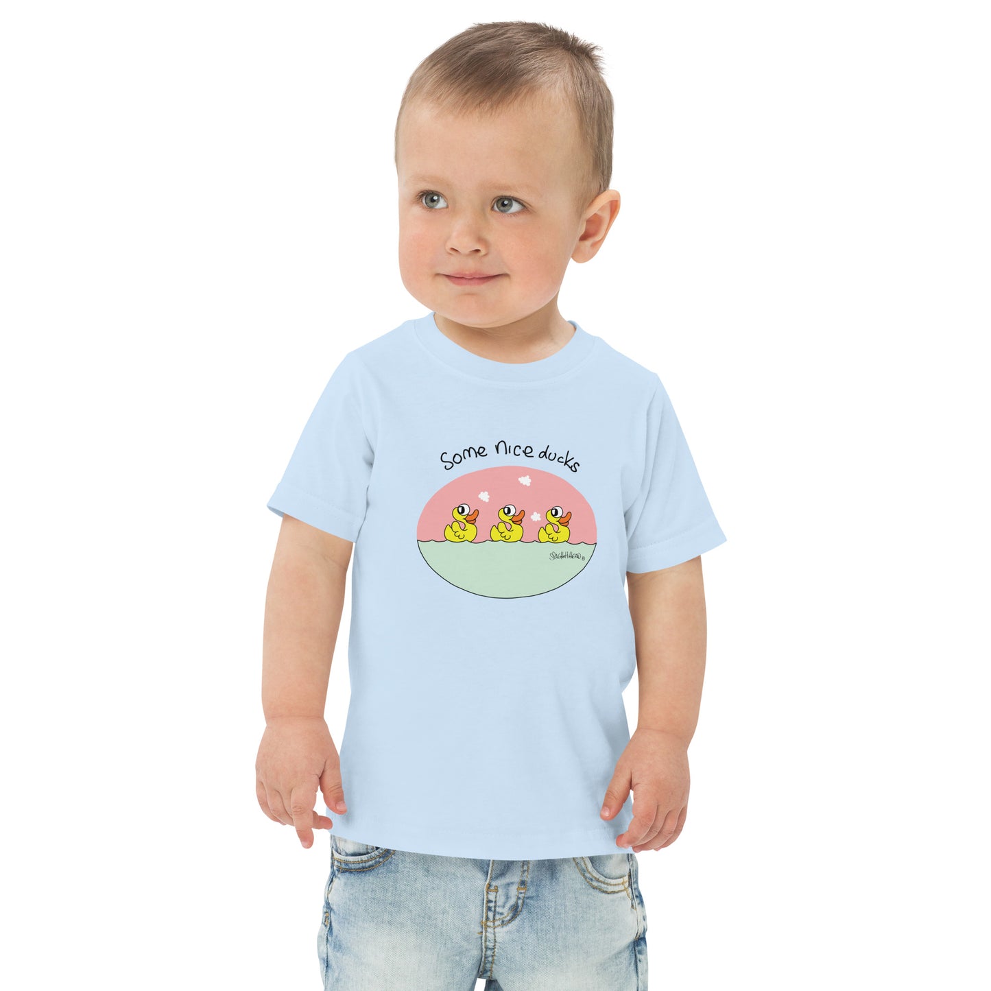 Some nice ducks - Toddler jersey t-shirt