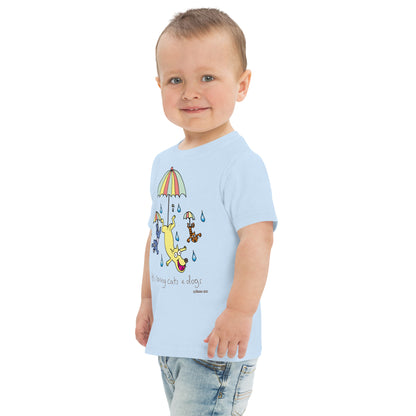 It's raining cats and dogs - Toddler jersey t-shirt