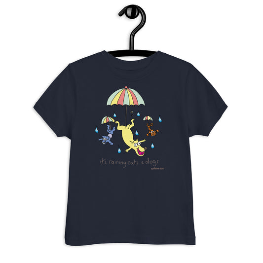 It's raining cats and dogs - Toddler jersey t-shirt