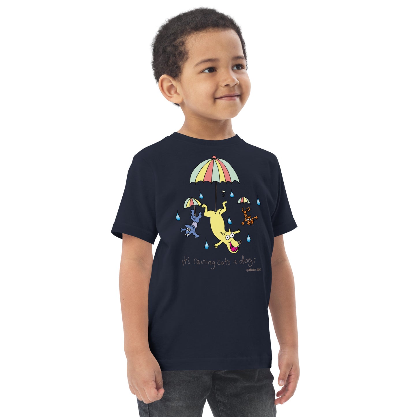 It's raining cats and dogs - Toddler jersey t-shirt