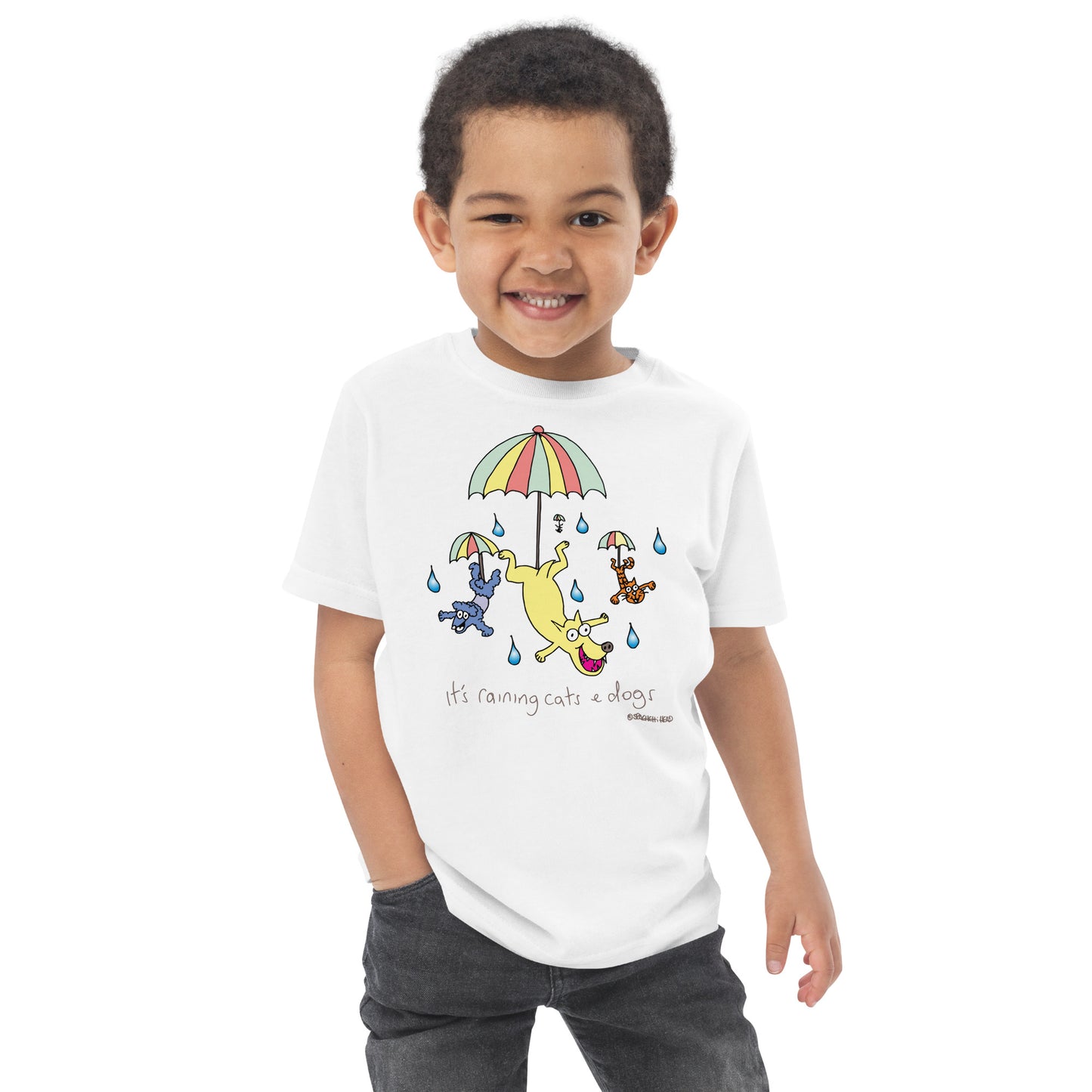 It's raining cats and dogs - Toddler jersey t-shirt