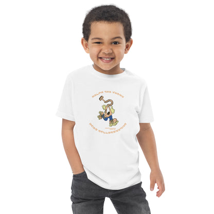 Ralph the Vacky goes rollerskating - Toddler jersey t-shirt