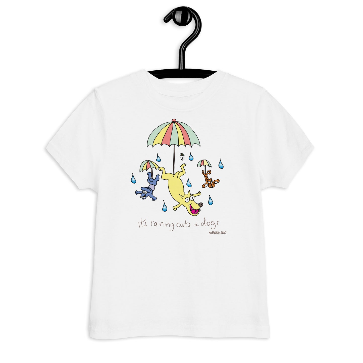 It's raining cats and dogs - Toddler jersey t-shirt