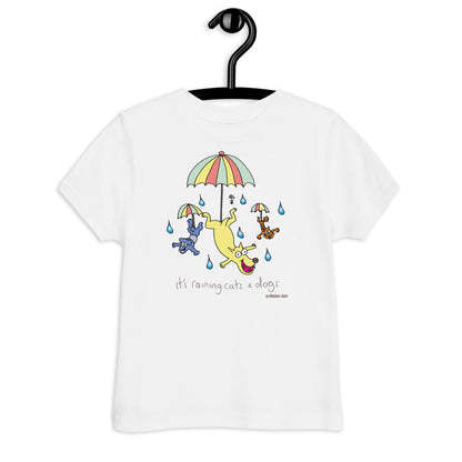 It's raining cats and dogs - Toddler jersey t-shirt