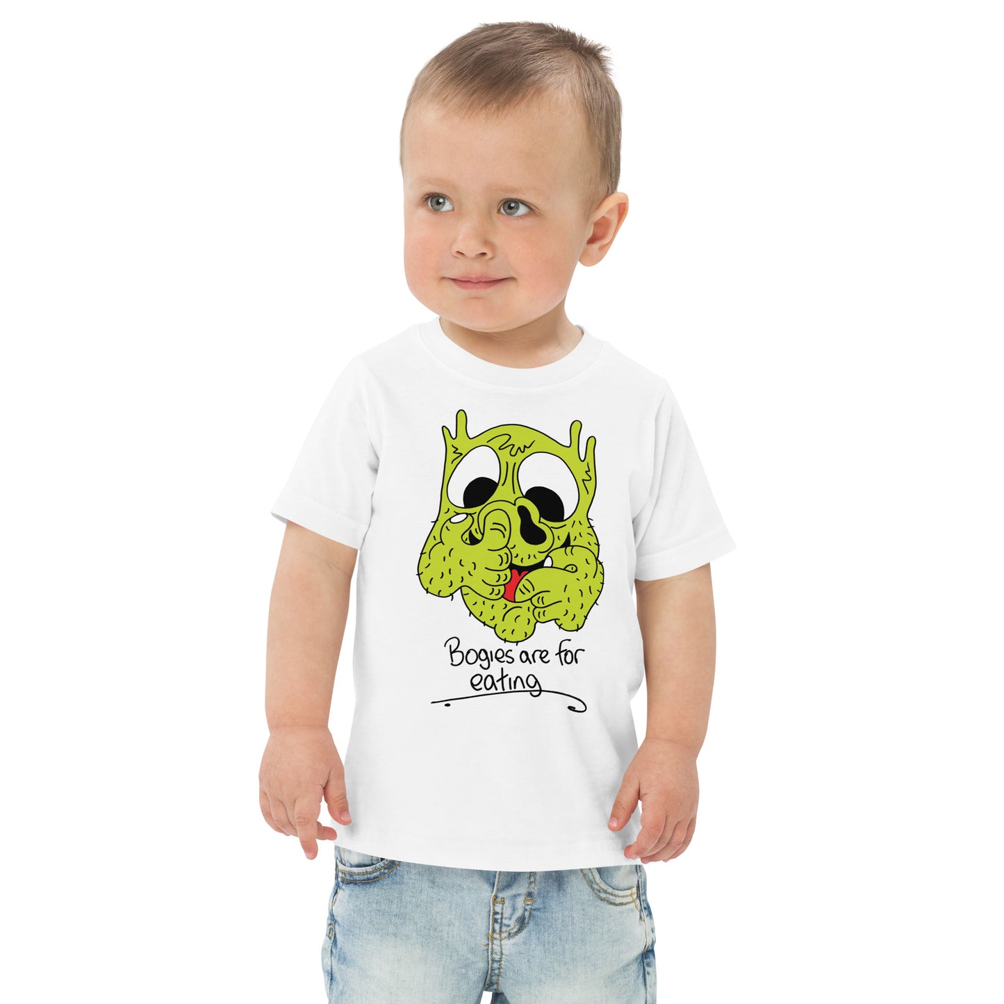 Bogies are for eating! - Toddler jersey t-shirt