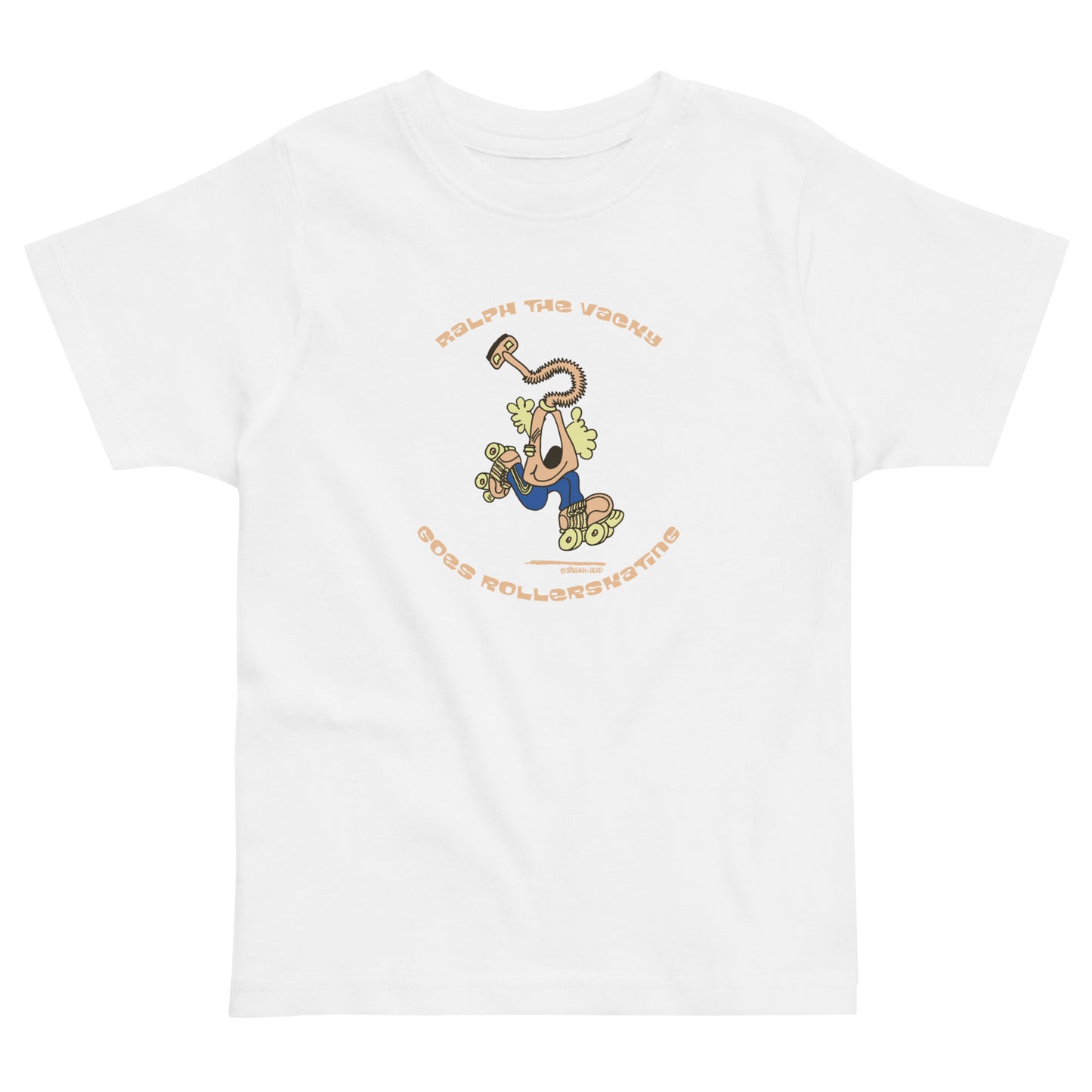 Ralph the Vacky goes rollerskating - Toddler jersey t-shirt