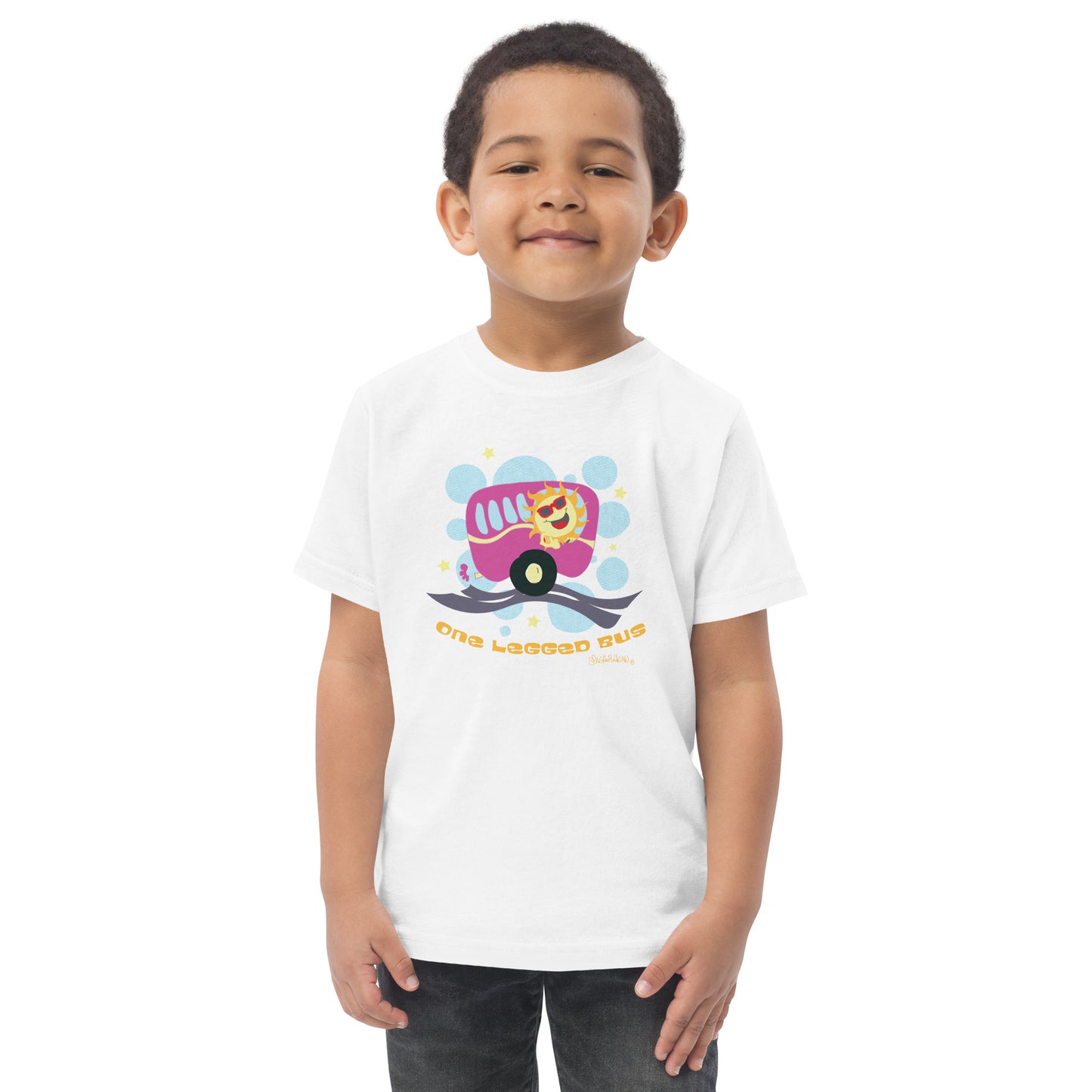 A one legged bus - Toddler jersey t-shirt