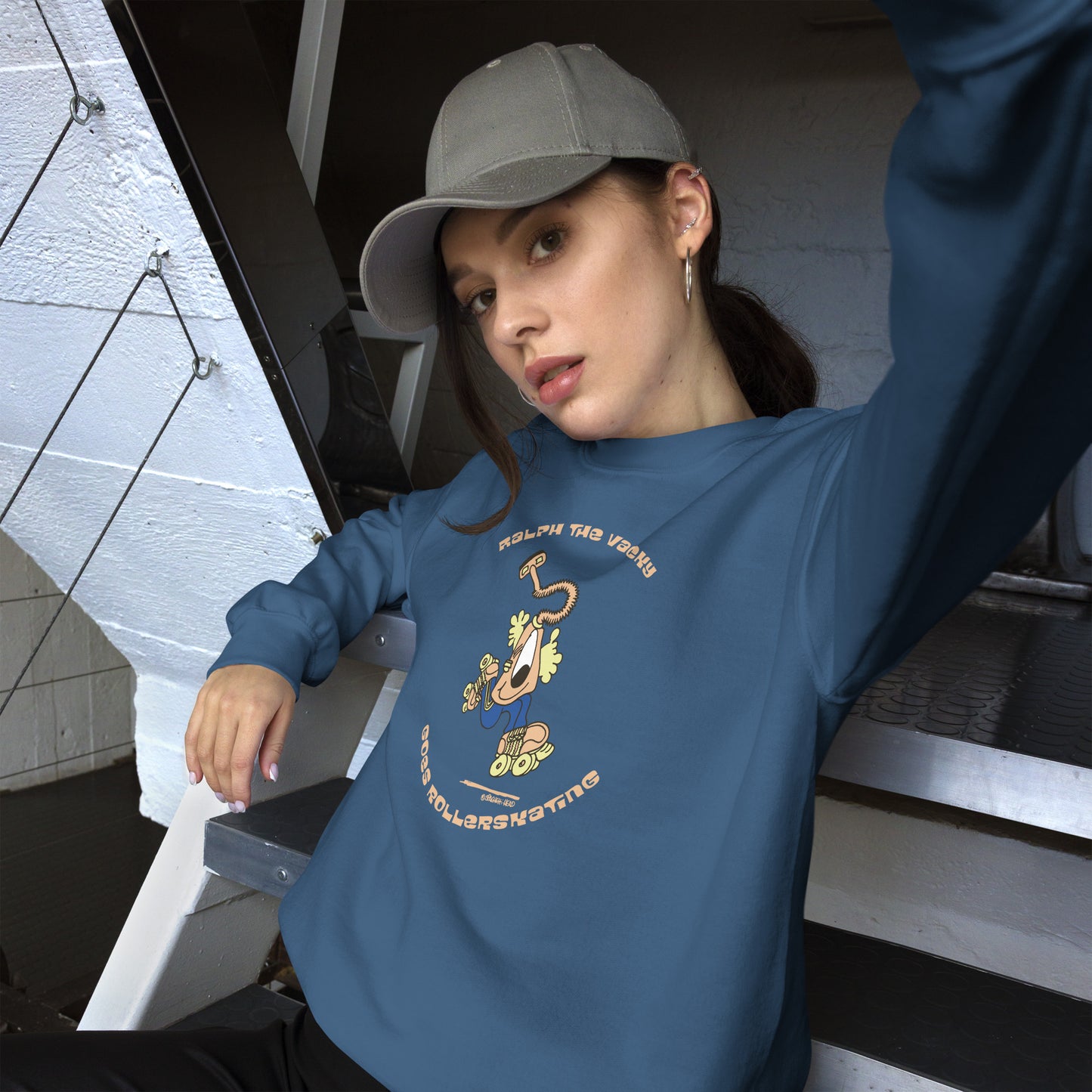 Ralph the Vacky goes Rollerskating - Womens Sweatshirt